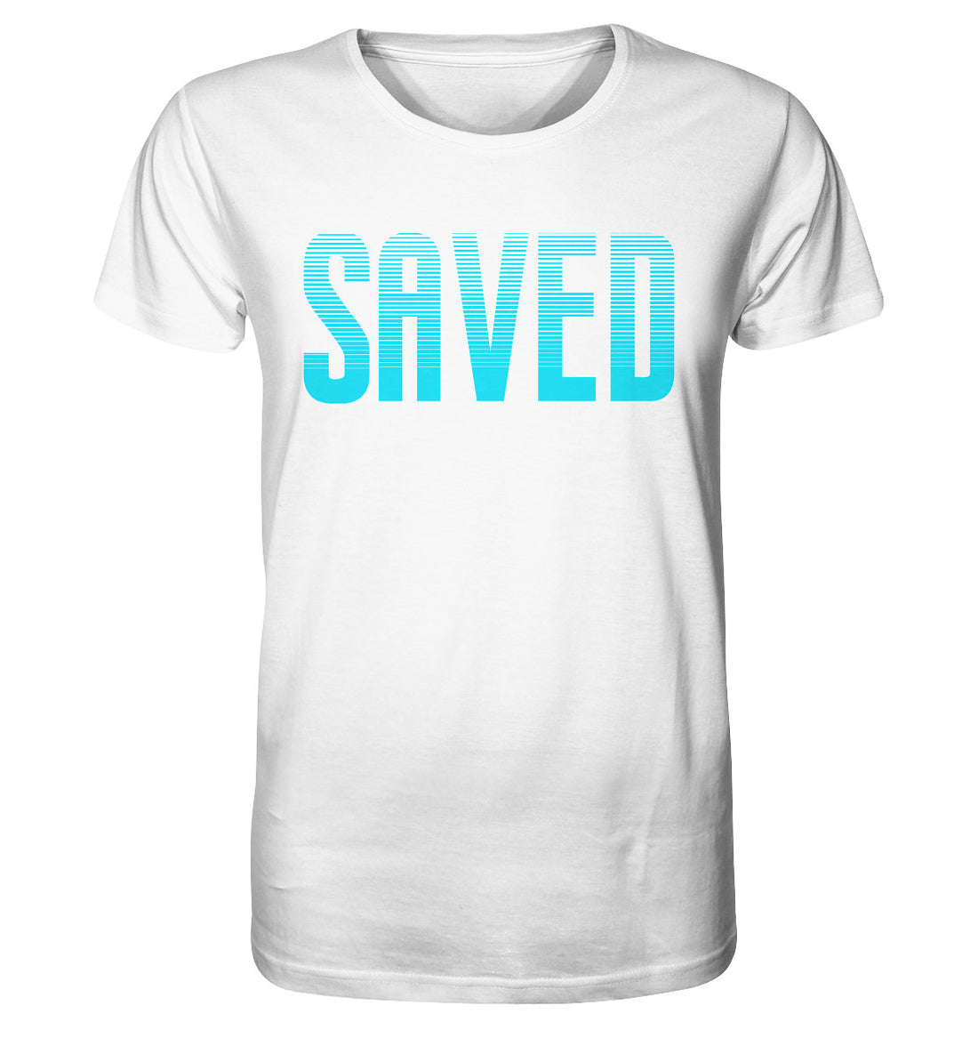 Eph 2,8 - SAVED Design türkis - Organic Shirt