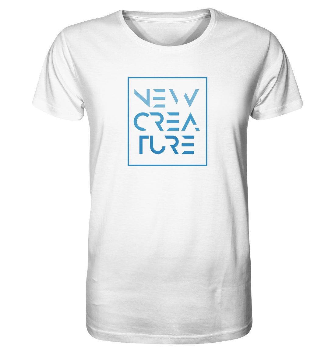 2.Kor 5,17 - New Creature Design Blau - Organic Shirt