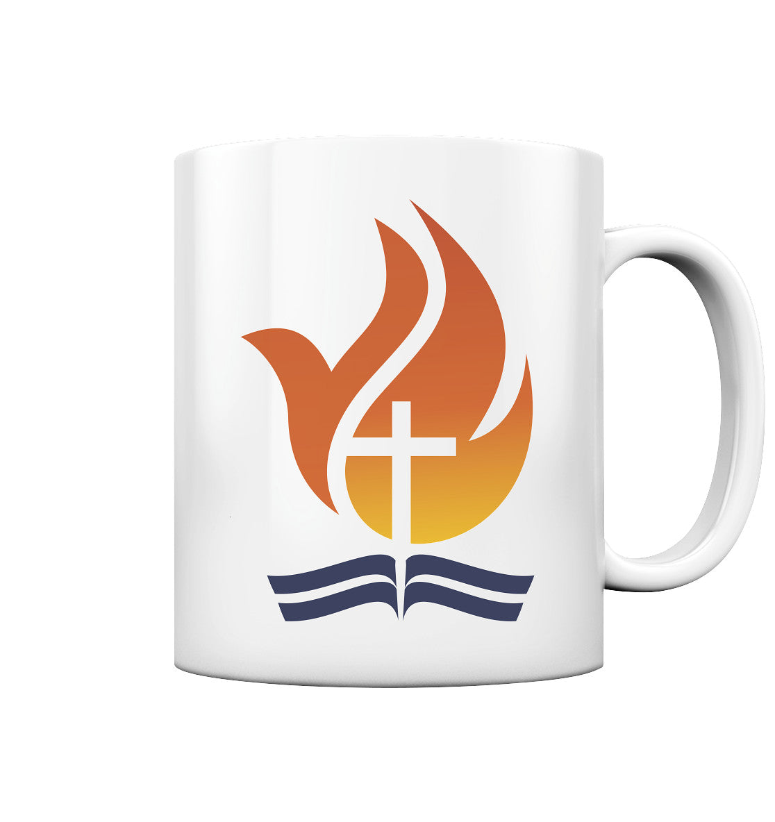 Bible Power Flame Logo - Tasse glossy