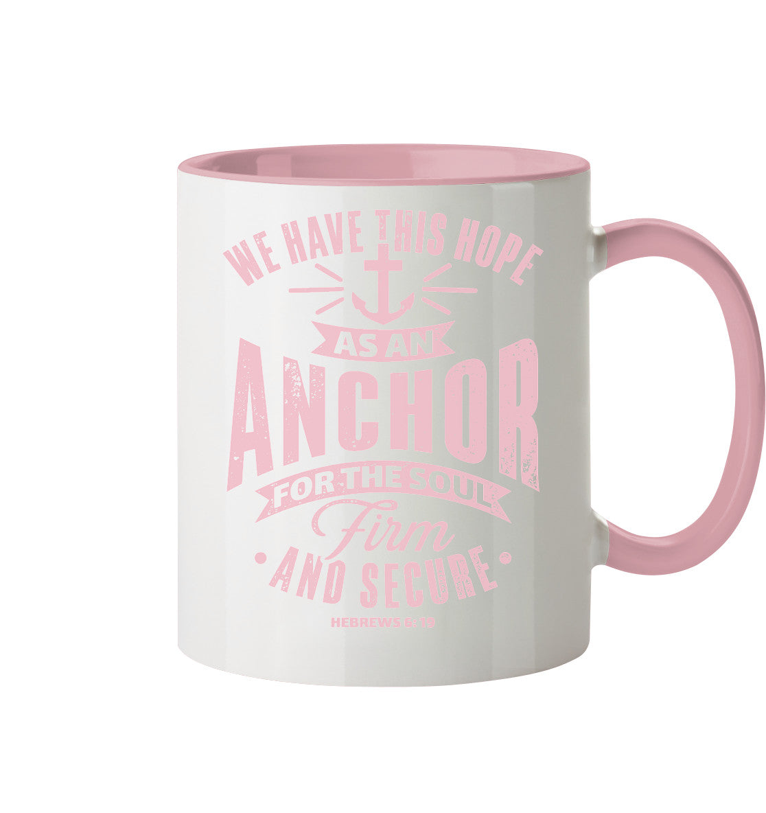 Hebr 6,19 - Anchor - Tasse zweifarbig