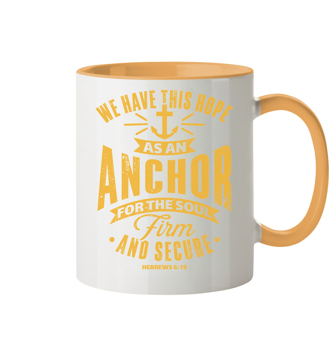 Hebr 6,19 - Anchor - Tasse zweifarbig